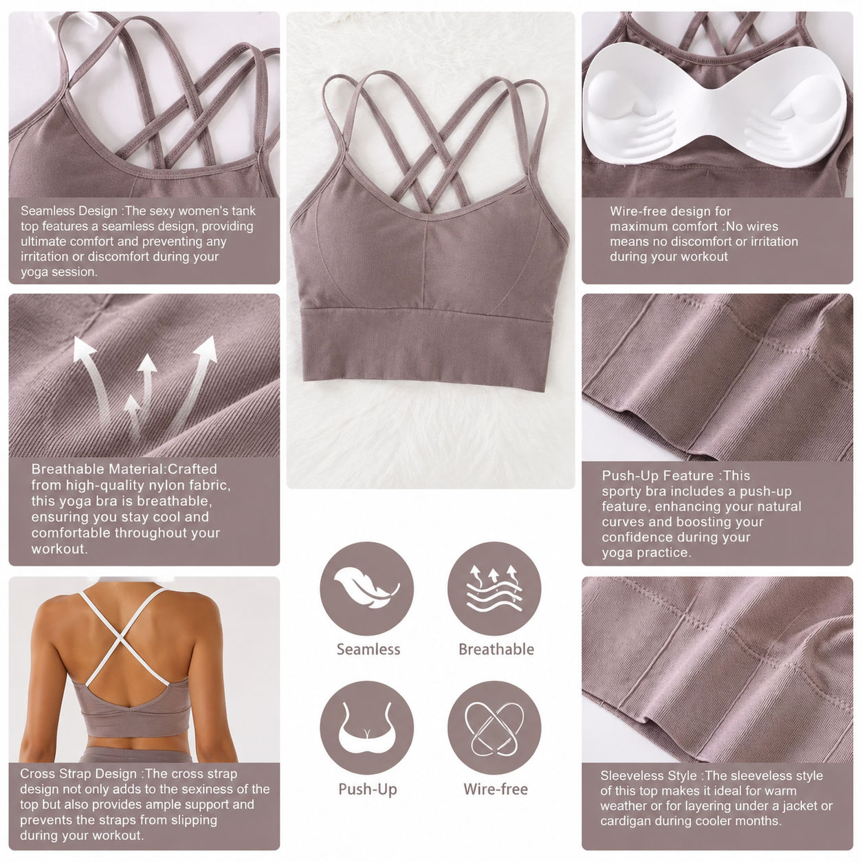 Athletic Crop Top Designed for Support, Comfort, and Style Jumartins