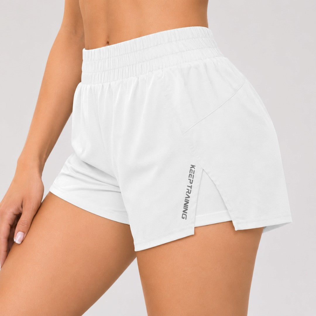 Womens High Waisted Running Shorts | 2 in 1 Athletic Workout Shorts | Gym Fitness Tennis Activewear