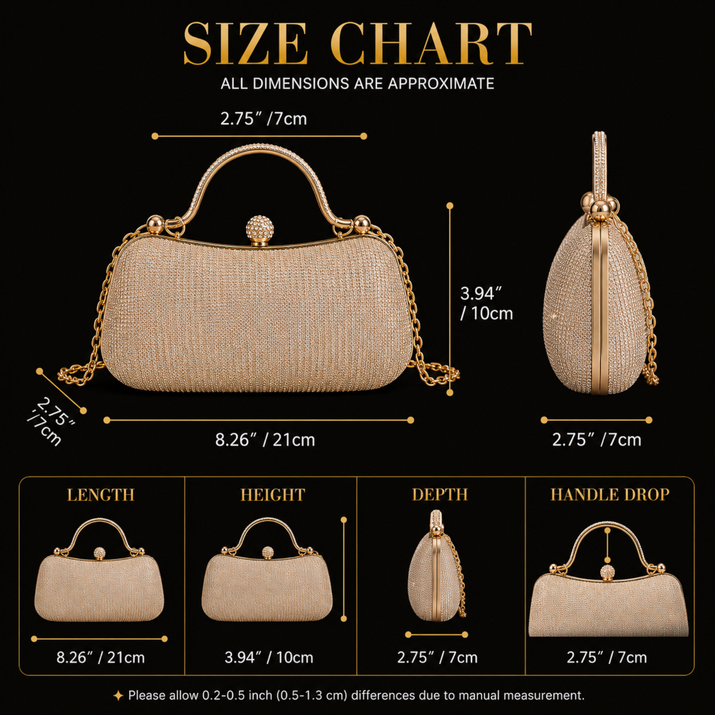 Elegant Rhinestone Evening Purse for Special Occasions Jumartins