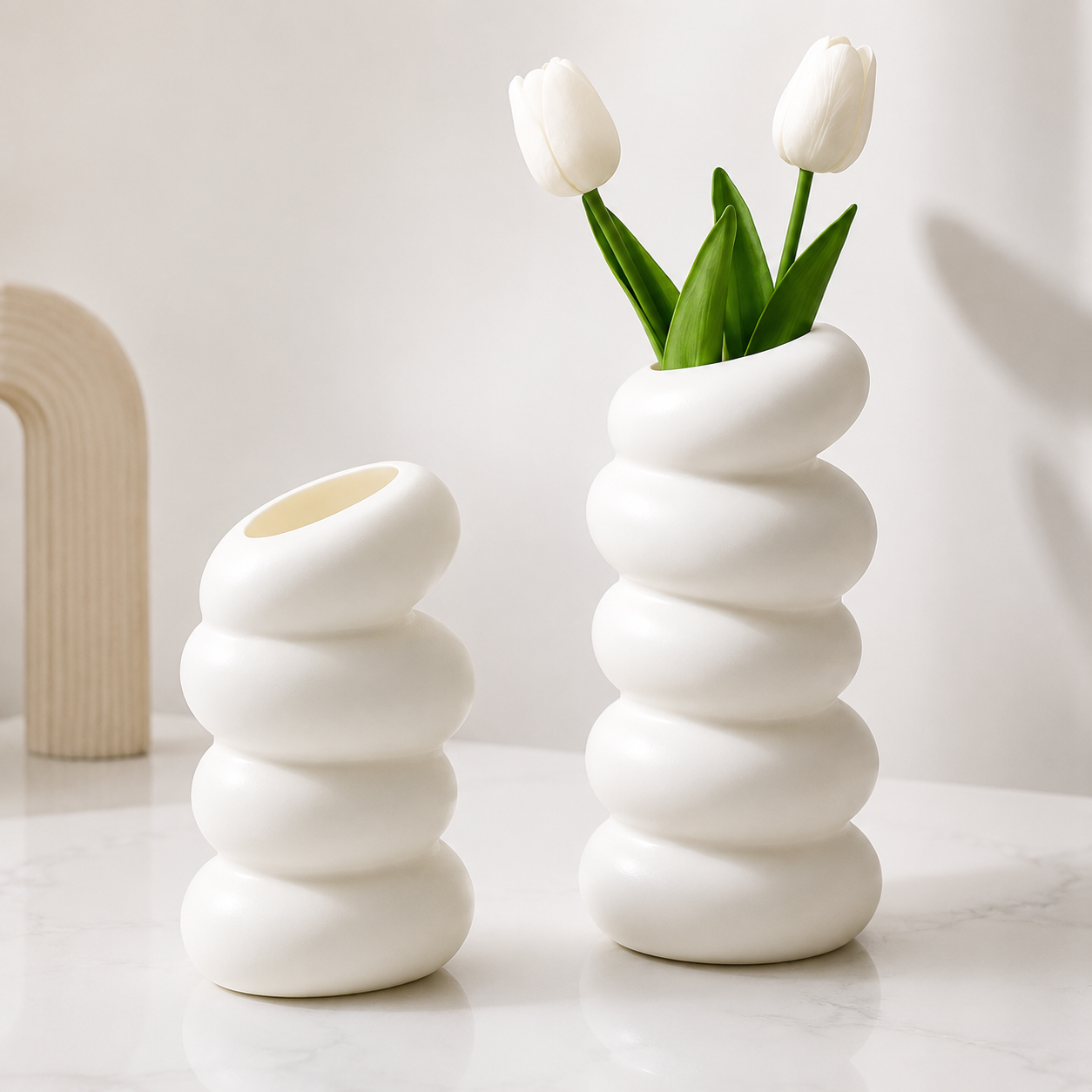 Modern Spiral Vase for Elegant Nordic Home Decor Jumartins