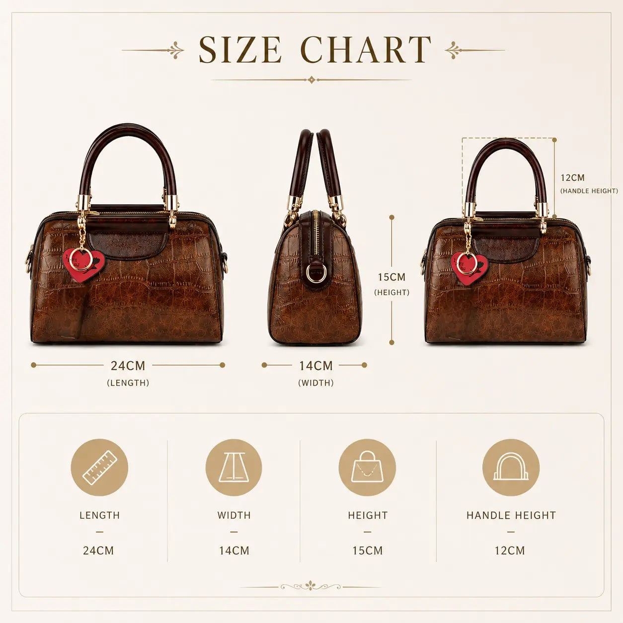 Vintage Burgundy Patent Leather Barrel Handbag for Women | Luxury Top Handle Crossbody Purse with Gold Hardware Jumartins