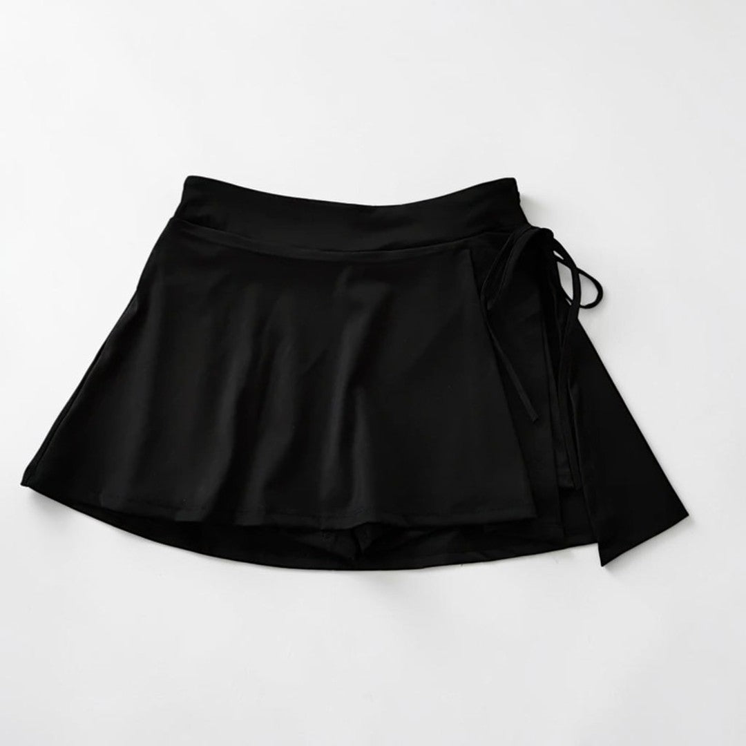 Women’s Tennis Skort | Wrap Front Sports Skirt with Built-In Shorts | Side Tie Workout Bottoms | Badminton Yoga Gym Apparel
