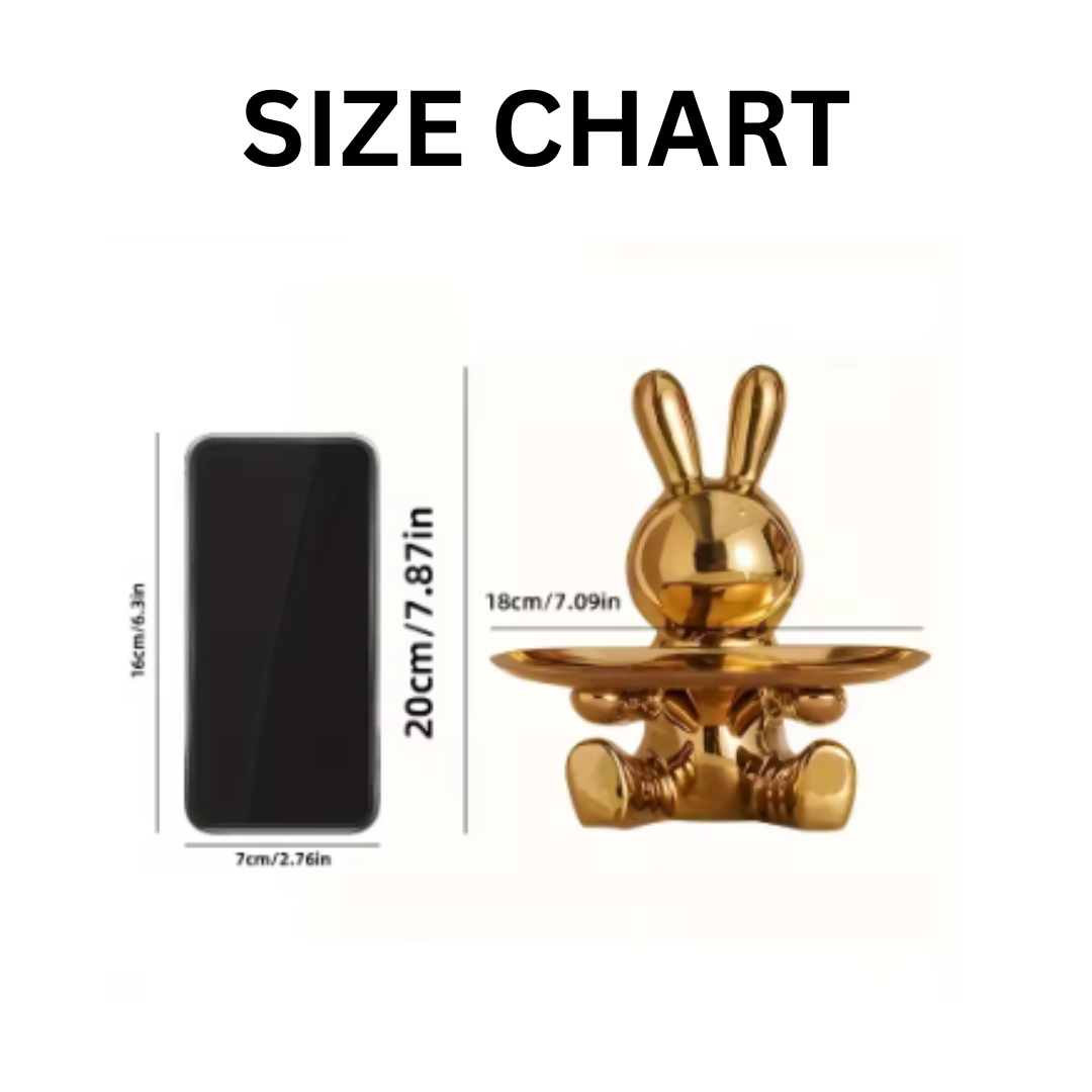 Gold Rabbit Statue: Elegant Accent for Modern Home Décor Jumartins