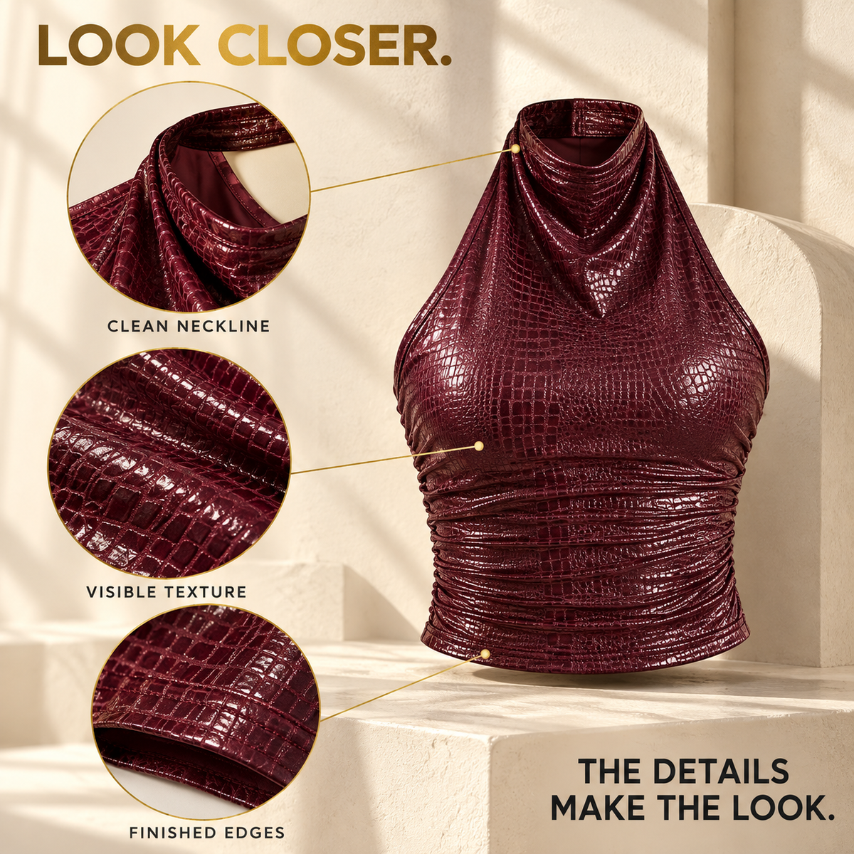 Burgundy Ruched Tank Top Women, Square Neck Sleeveless Fitted Crop Top, Backless Y2K Going Out Camisole Summer Streetwear