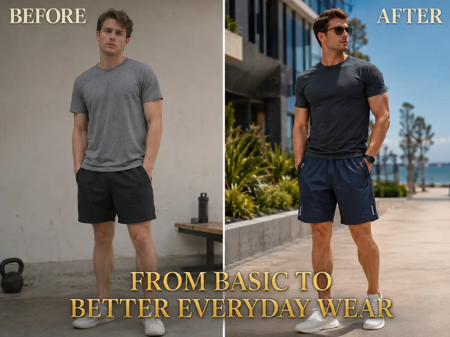 Men’s Lightweight Gym Shorts | Loose Running Beach Pants | Sweat Wicking Workout Short With Zip Pockets Jumartins