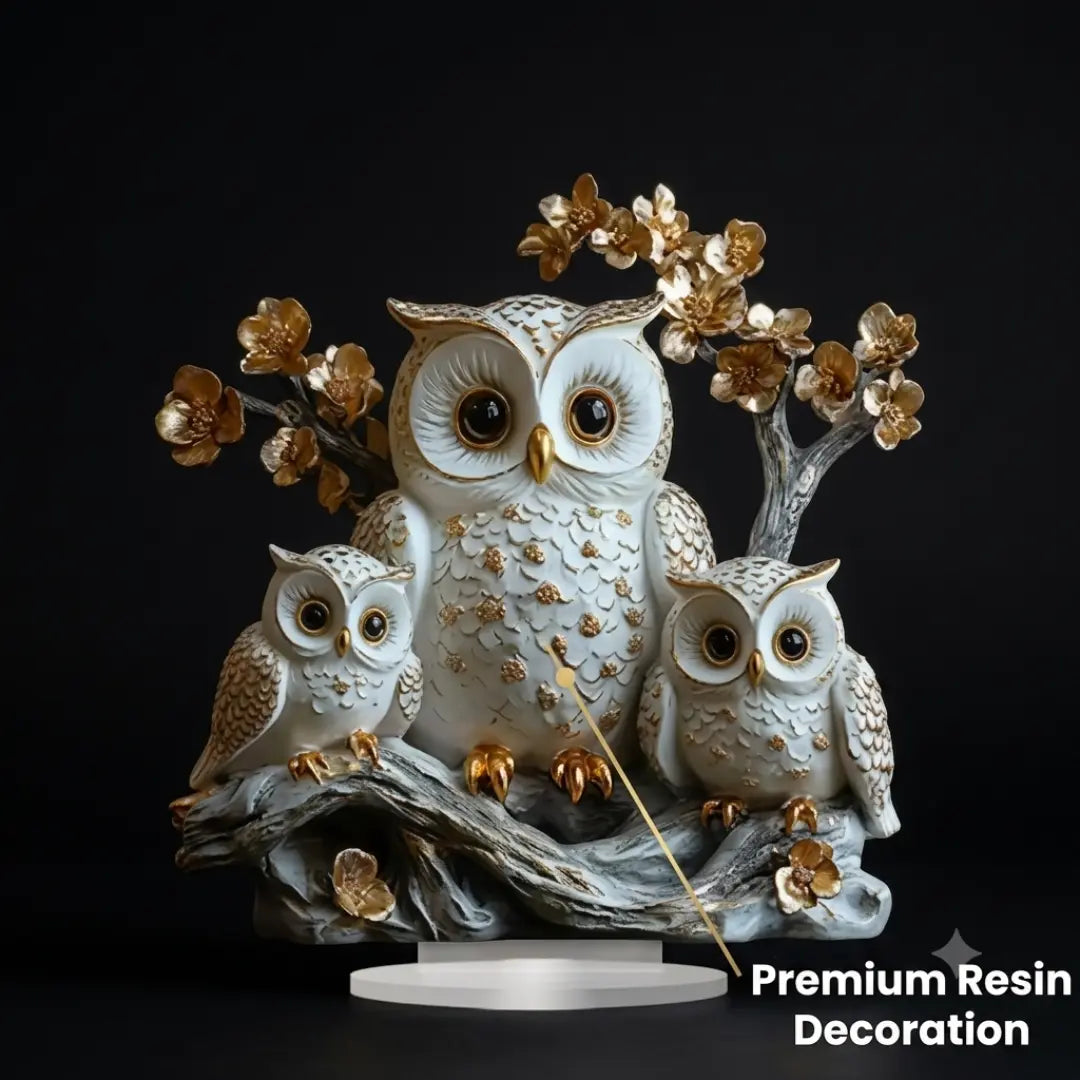 Owl Family Acrylic Decor, Desk Ornament, Cute Shelf Accent, Cozy Home Piece, Office Table Decor, Festival Gift Idea Jumartins