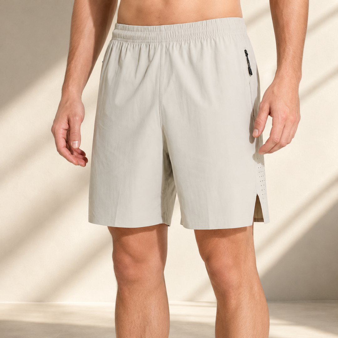 Men’s Gym Shorts | Lightweight Training Bottoms | Elastic Waist Running Wear | Side Pocket Workout Shorts | Fitness Bottom