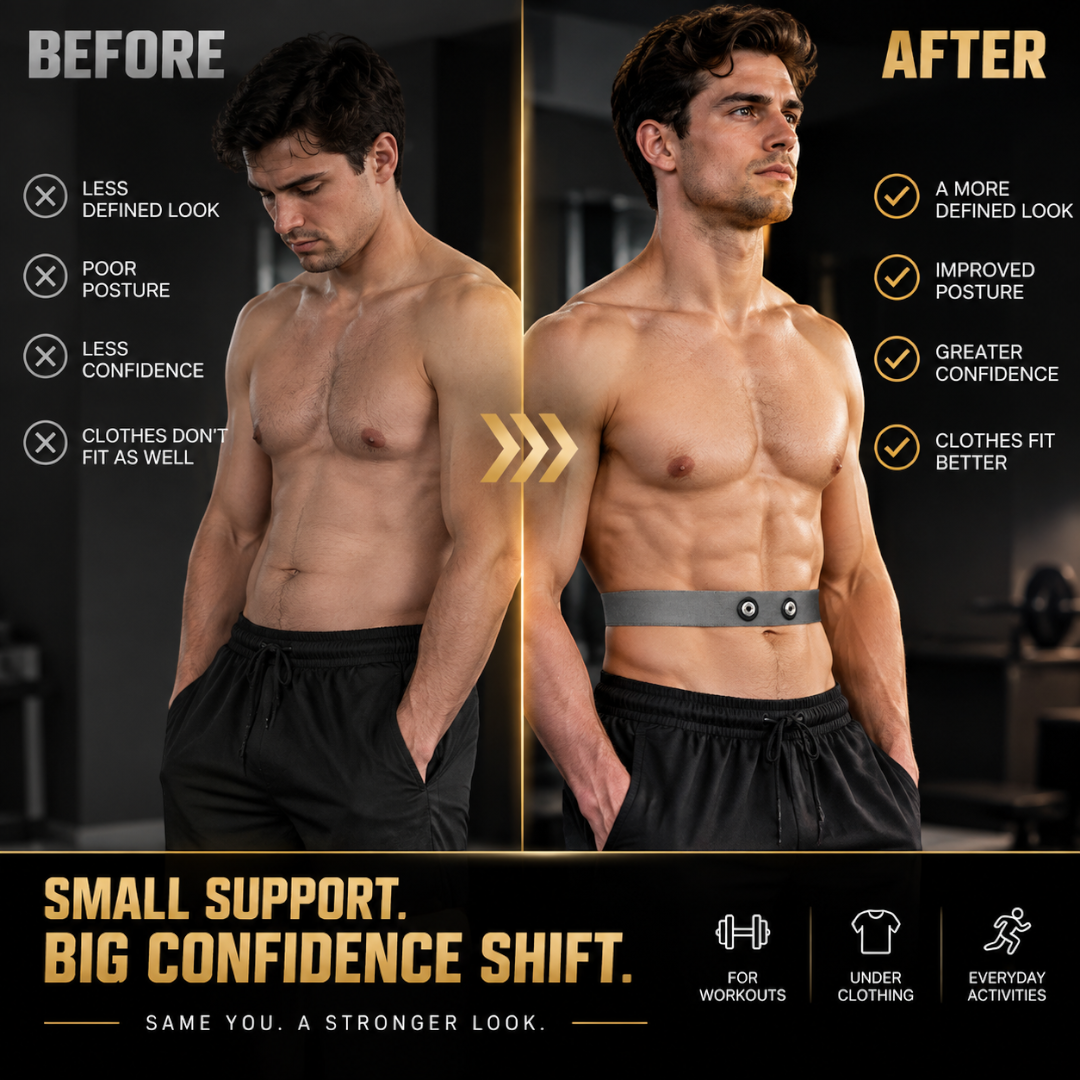 Men Waist Support Belt | Adjustable Body Shaping Band for Fitness Training, Core Support, Workout Wear and Everyday Confidence
