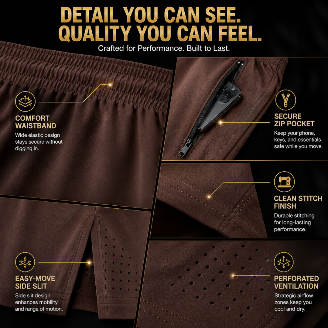 Men’s Gym Shorts | Lightweight Training Bottoms | Elastic Waist Running Wear | Side Pocket Workout Shorts | Fitness Bottom