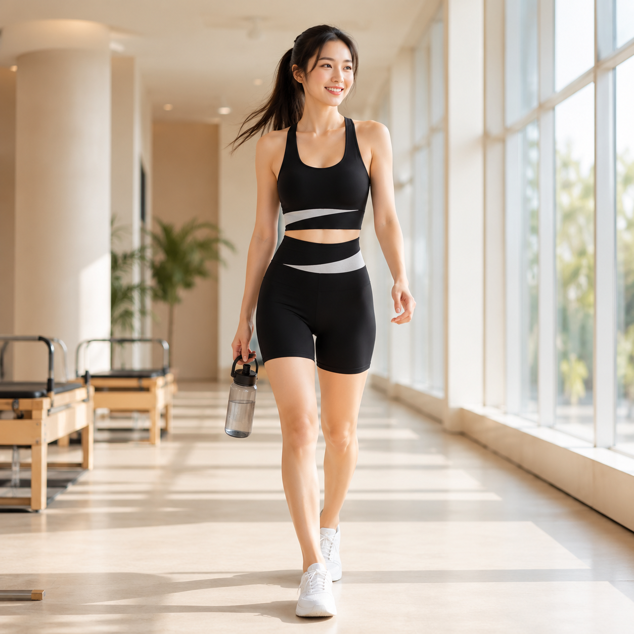 Women’s Yoga Workout Set | High Waist Shorts Set | Sports Bra And Shorts | Fast Dry Fitness Outfit | Running Exercise Wear