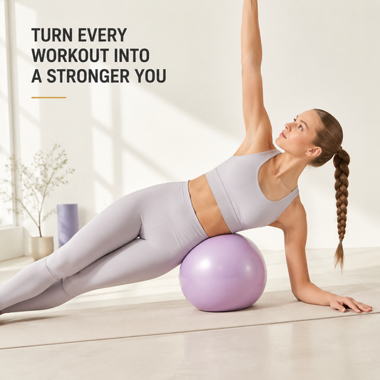 Mini Pilates Fitness Ball | Yoga Workout Exercise Ball | Core Balance Training Ball | Leg And Hip Sculpting Exercise