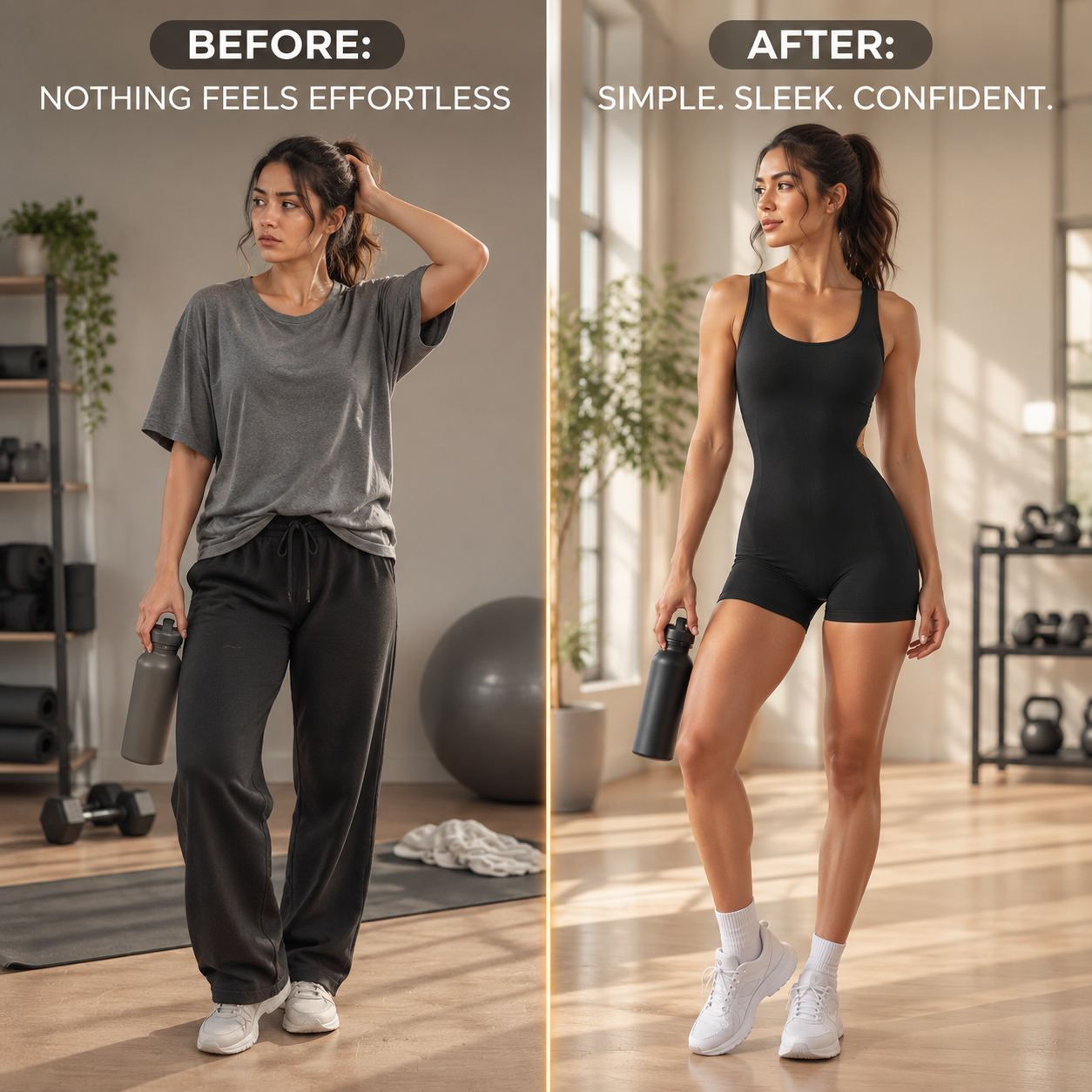 Black Backless Yoga Jumpsuit Women | U Neck Sleeveless Stretch Sports Romper Fitness Bodysuit Workout Outfit