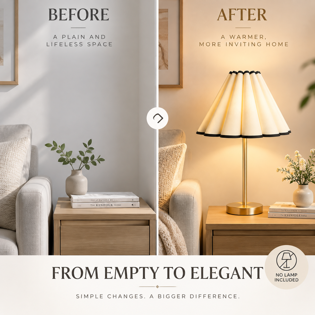 Fabric Petal Lampshade | E26 E27 Lamp Shade Replacement | Table Floor Ceiling Lamp Cover | Pleated Light Fixture Decor