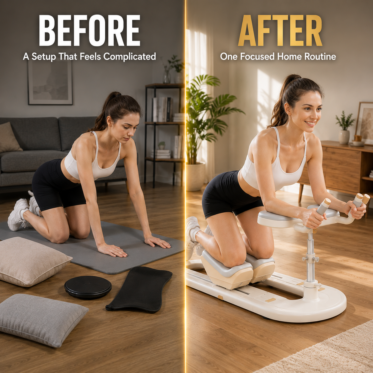 Home Abdominal Trainer | Sliding Knee Exercise Machine | Mountain Climber Workout Device | Compact Indoor Fitness Equipment