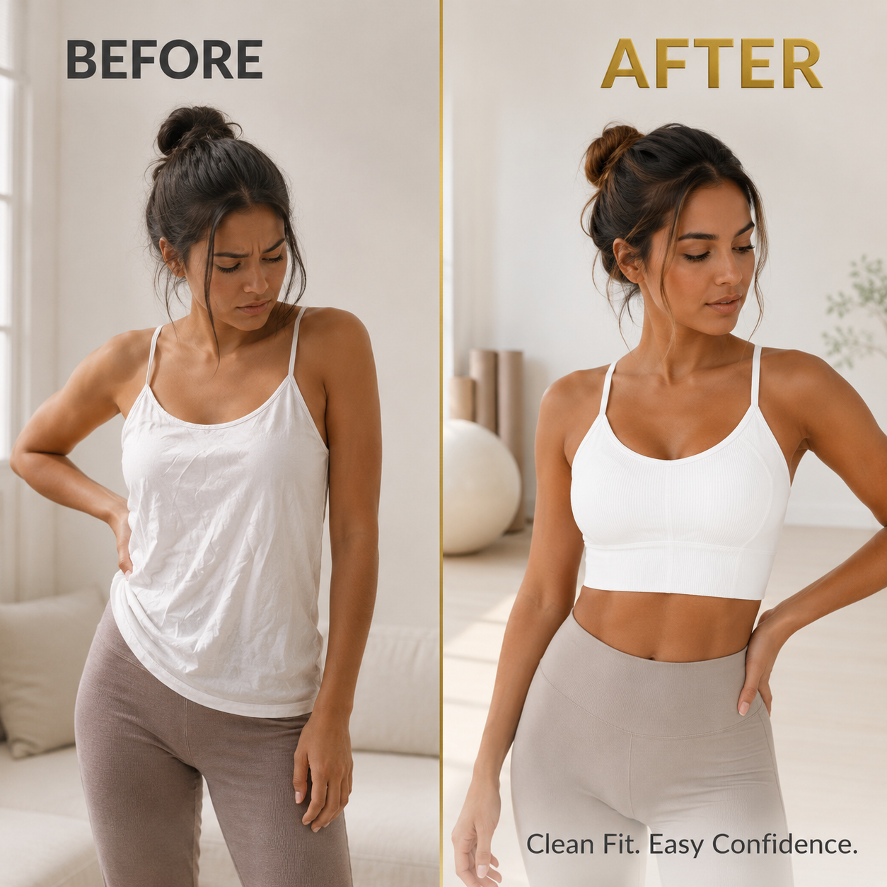 Women Cross Back Sports Bra | White Yoga Crop Top | Strappy Workout Bra | Ribbed Fitness Tank For Gym