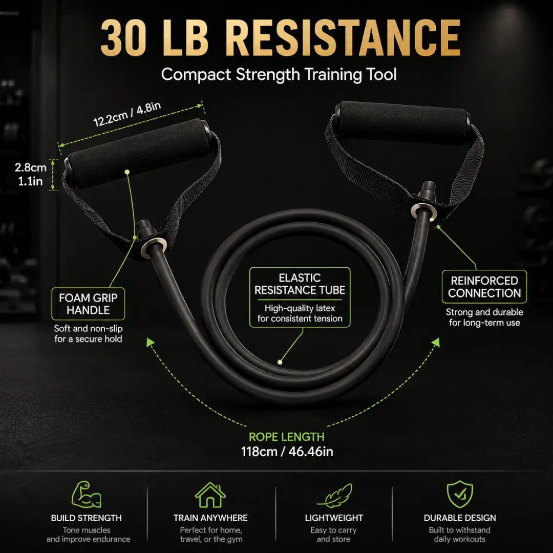 Resistance Bands with Handles | Exercise Tube Set | Home Workout Gear | Full Body Strength Training Equipment Jumartins
