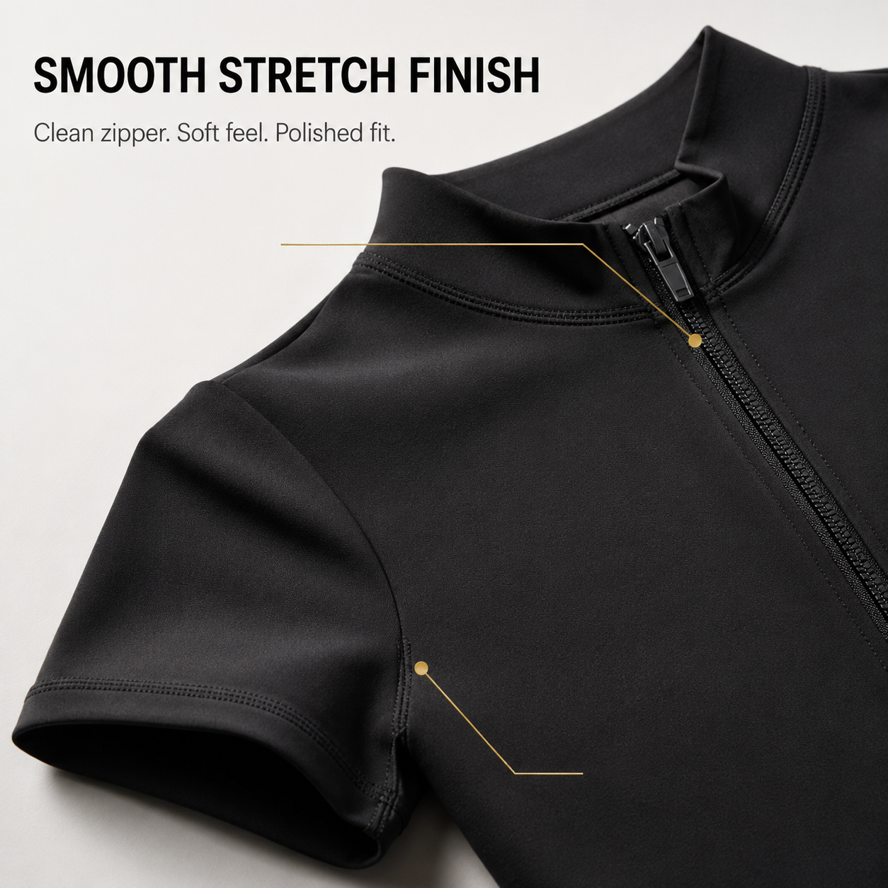 Short Sleeve Yoga Romper for Women | Zip Front Fitness Bodysuit | Fitted Gym Outfit With Biker Short Bottom