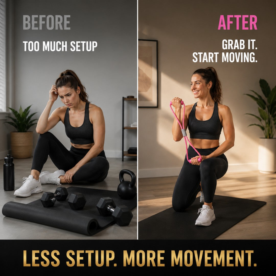 Resistance Band with Foam Handles | Full Body Home Workout Pull Rope | Arms Legs Back Exercise | Yoga Fitness Training Equipment