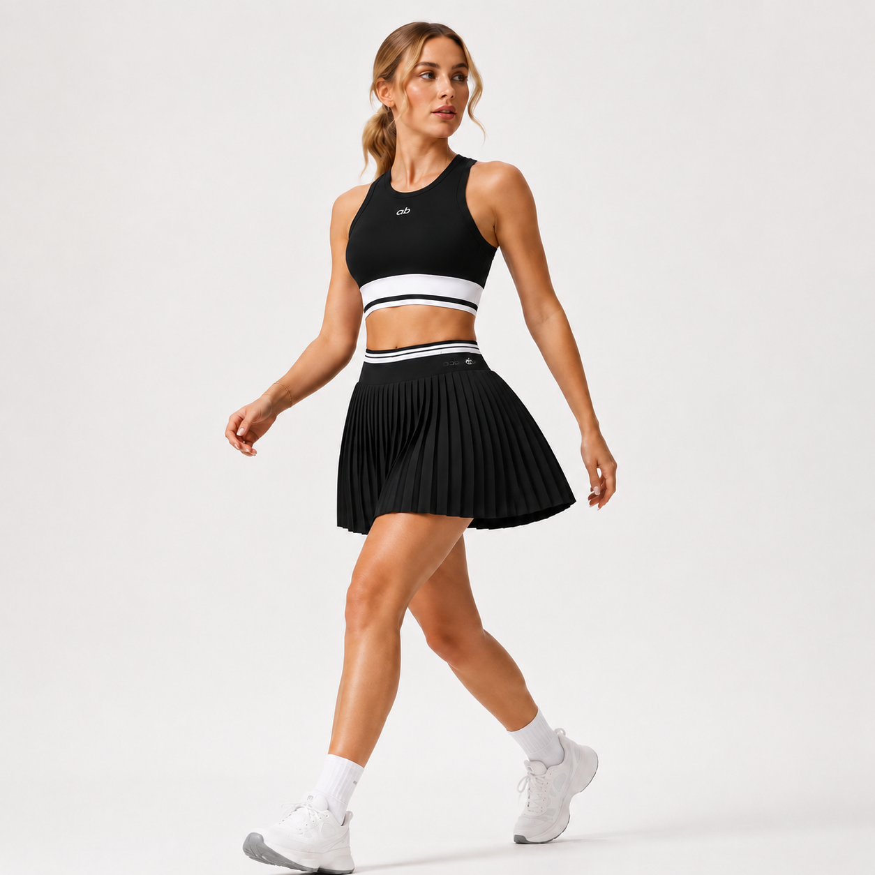 Yoga Skirt Set Women | Workout Two Piece Outfit | Fitness Yoga Wear Set | Running Exercise Clothing | Short Skirt Athletic Outfit