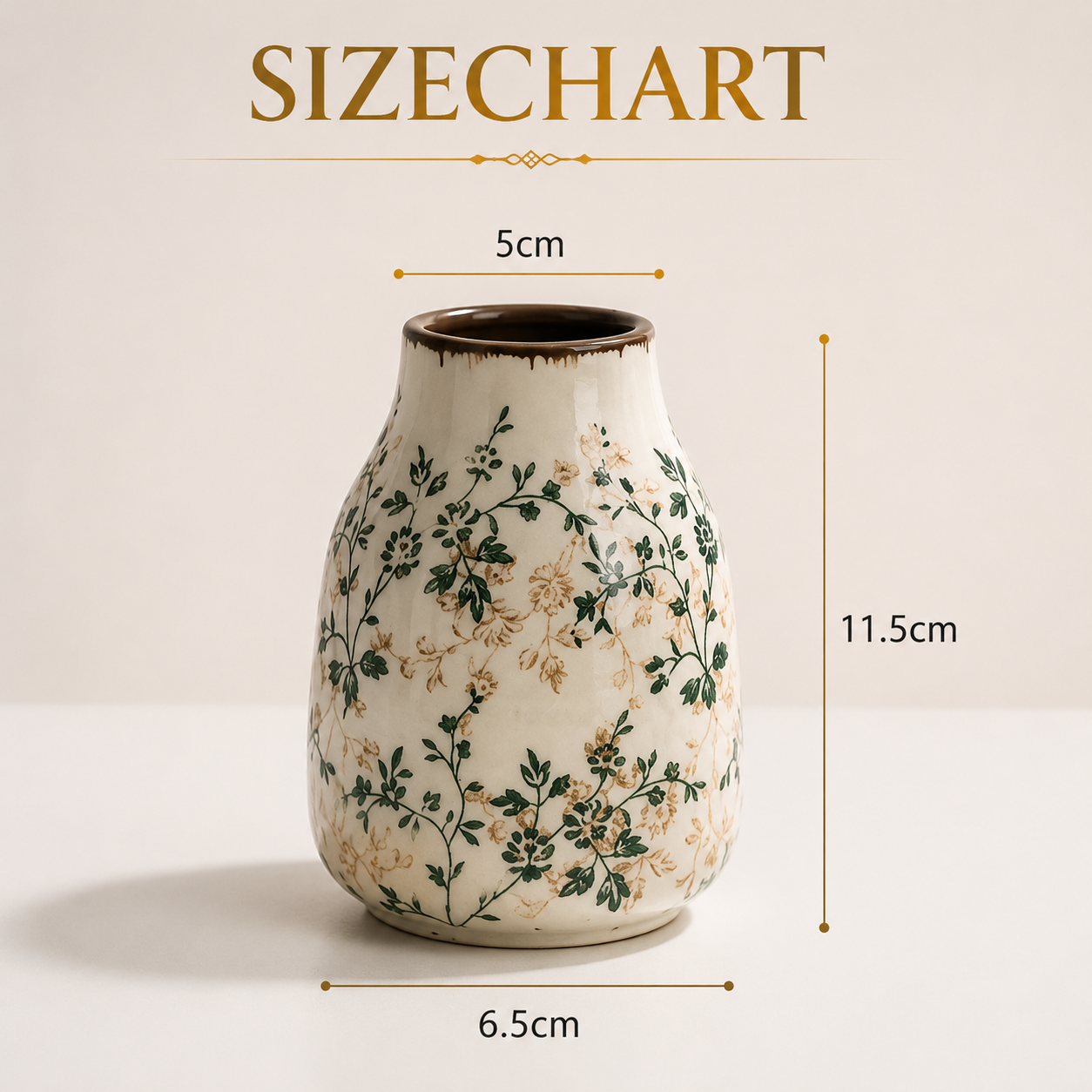 Ceramic Vase Home Decor | Handmade Flower Display Vase | Bohemian Table Decoration | Living Room Accent Piece | Dried Flower Holder