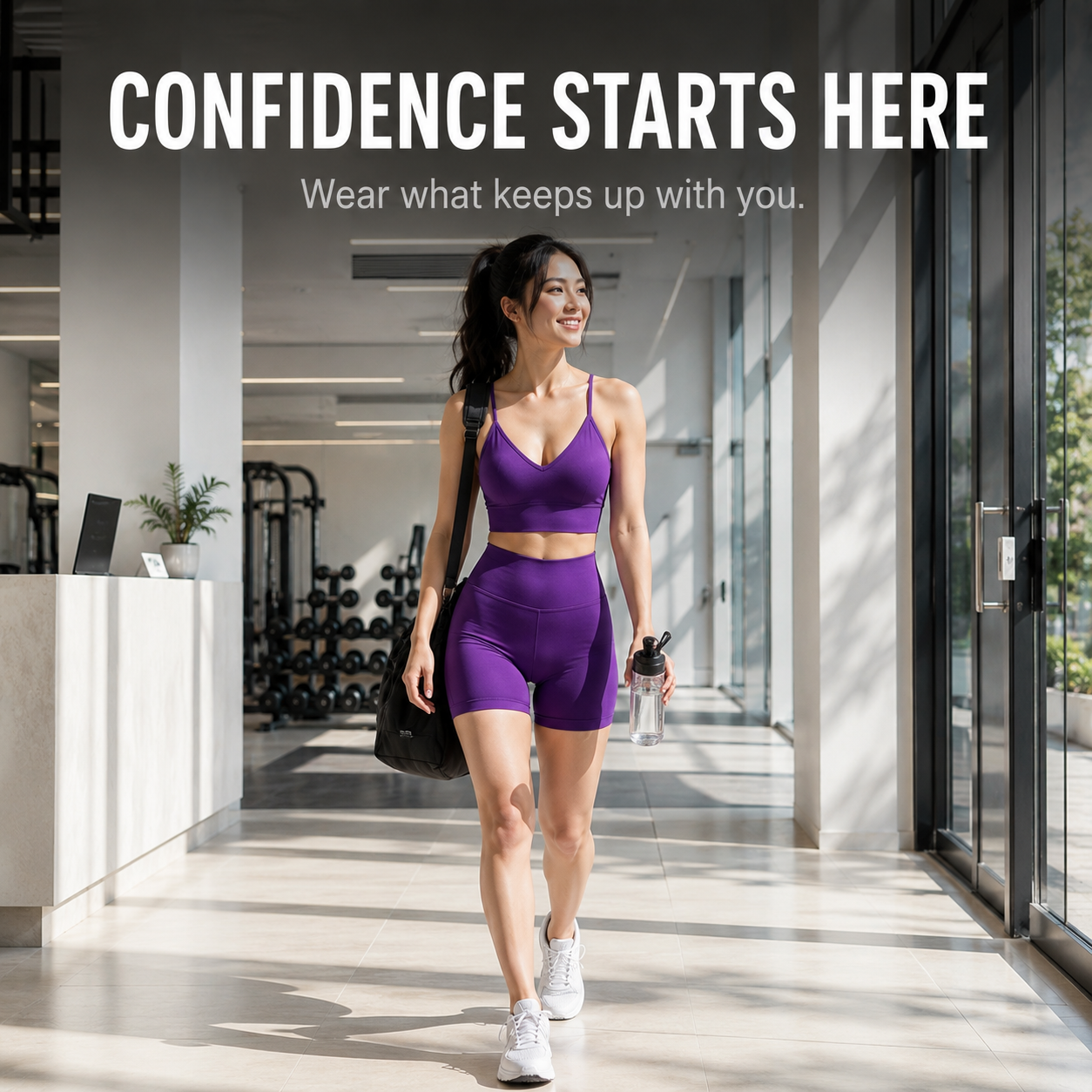 Women's Workout Shorts Set | High Waist Gym Outfit | V Neck Sports Bra Set | Matching Yoga Clothing | Running Exercise Outfit