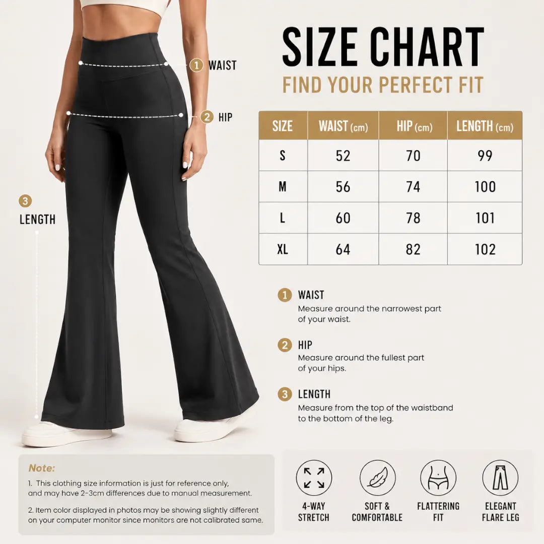 Naked High Waisted Pants | Waist Cinching Fit | Hip Lifting Yoga Pants | Elastic Bell Bottom Pants Jumartins