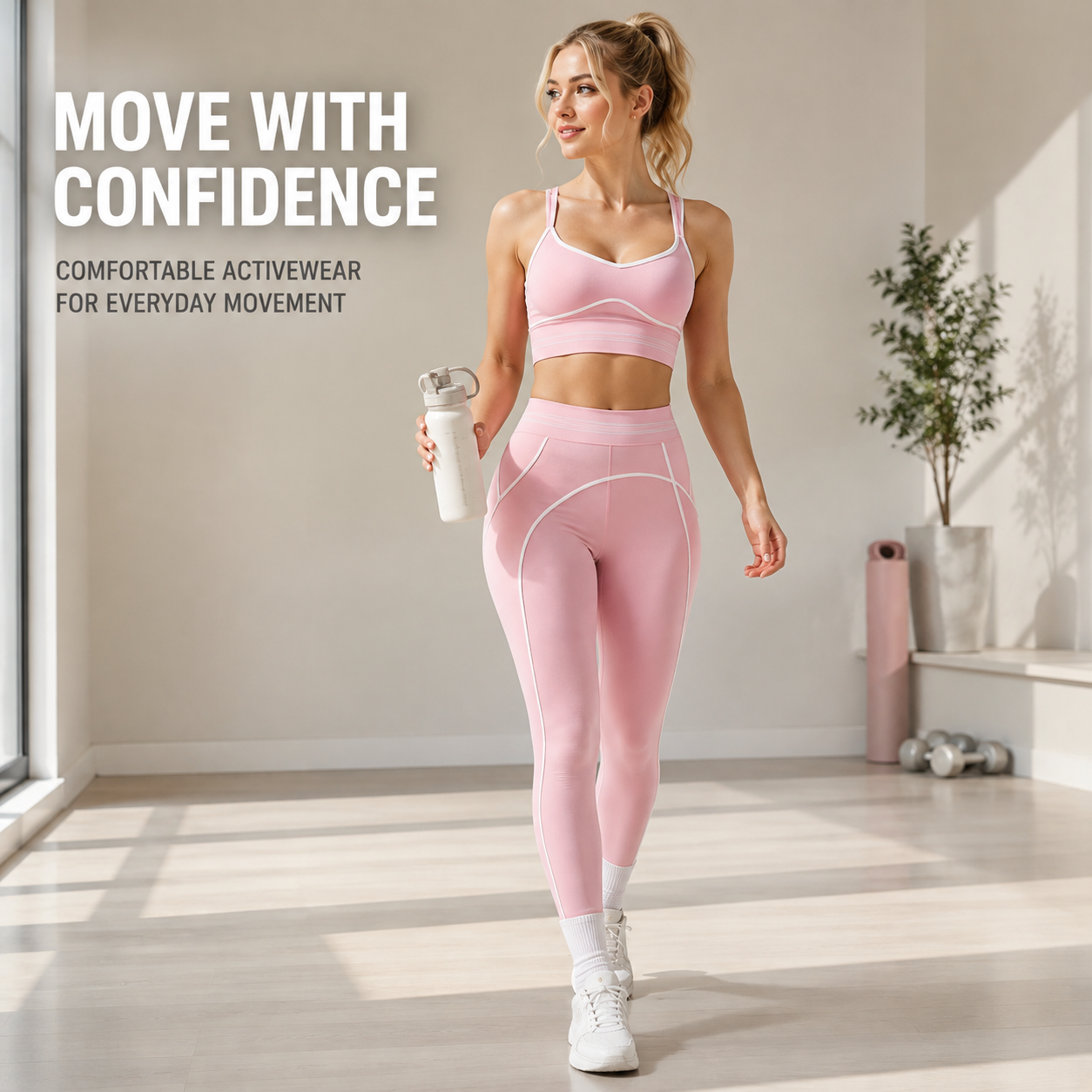 Women's Seamless Yoga Set | Sports Bra And High Waist Leggings | Gym Workout Activewear Outfit | Stretch Fitness Clothing