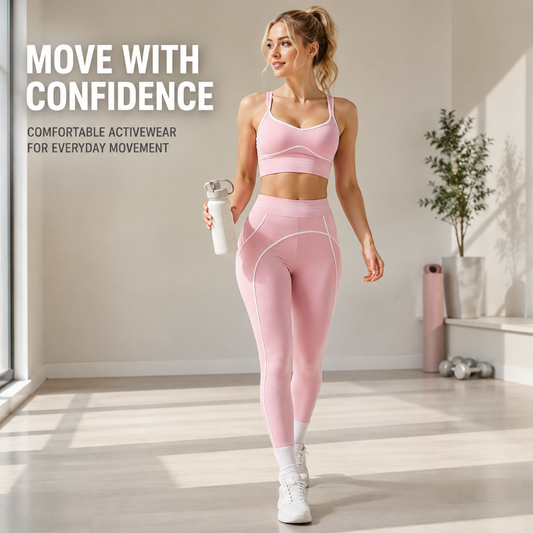 Women's Seamless Yoga Set | Sports Bra And High Waist Leggings | Gym Workout Activewear Outfit | Stretch Fitness Clothing