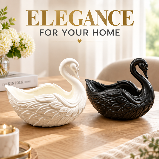 Swan Shaped Storage Tray | Elegant Swan Key Holder Bowl | Decorative Desk Organizer | Home Accent Tray For Jewelry And Small Items