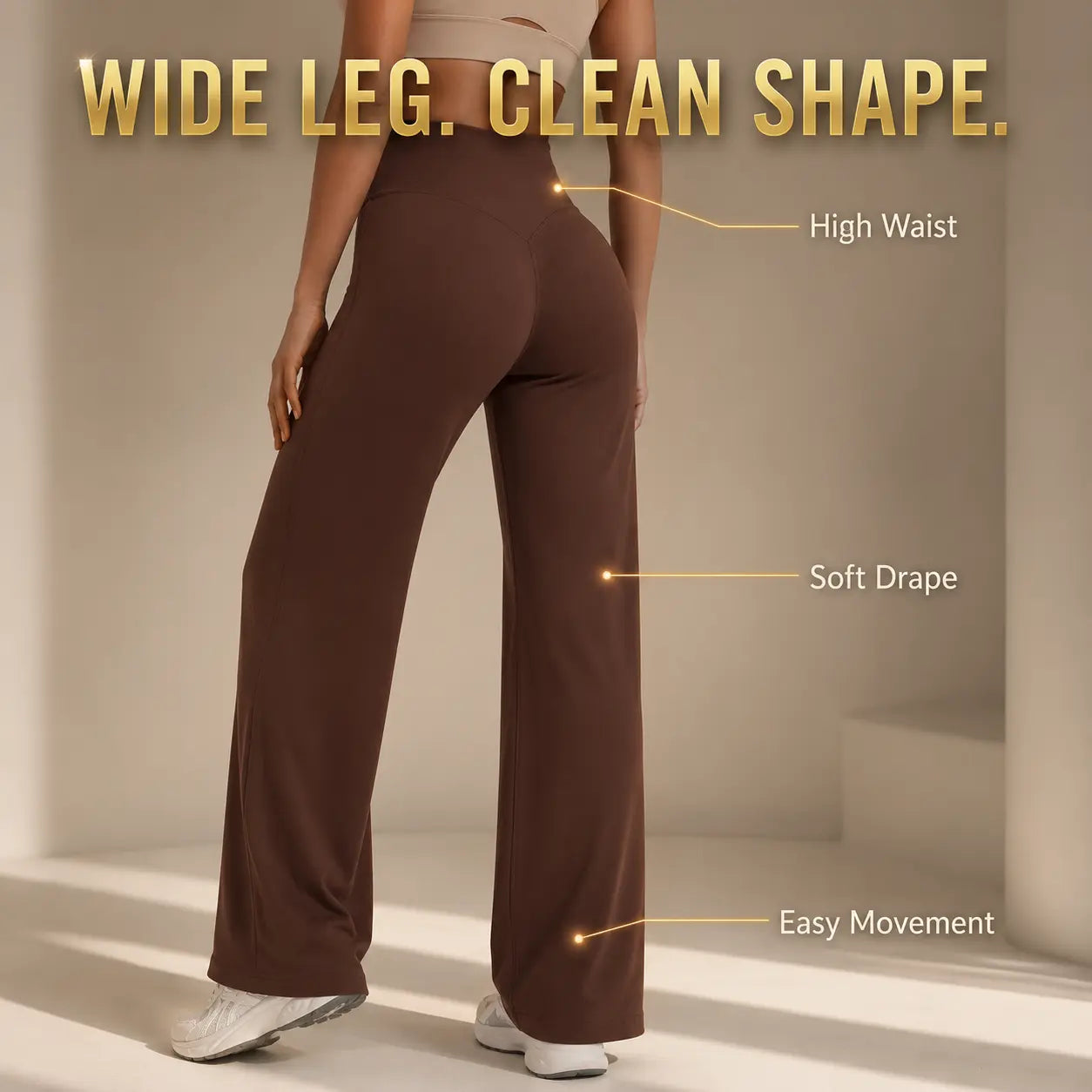 Wide Leg Yoga Pants | High Waist Gym Leggings | Pilates Lounge Trousers | Soft Stretch Fitness Pants Jumartins