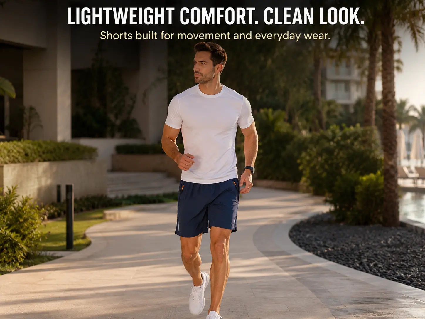 Men’s Lightweight Gym Shorts | Loose Running Beach Pants | Sweat Wicking Workout Short With Zip Pockets Jumartins