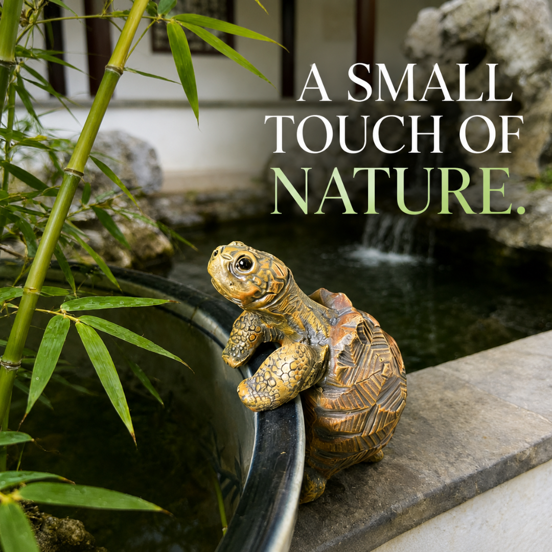 Lifelike Miniature Turtle Ornaments – Garden & Aquarium Decoration
