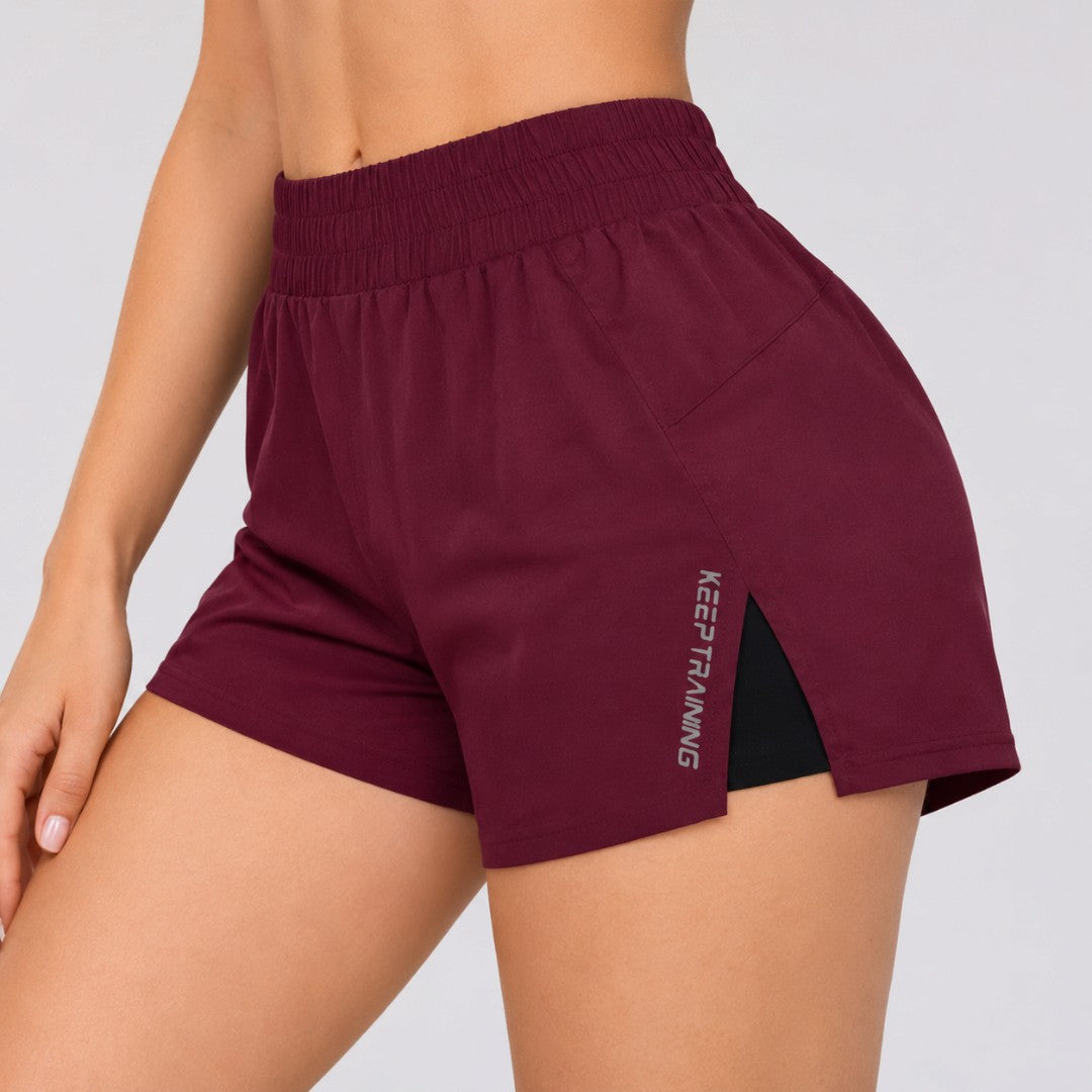 Womens High Waisted Running Shorts | 2 in 1 Athletic Workout Shorts | Gym Fitness Tennis Activewear