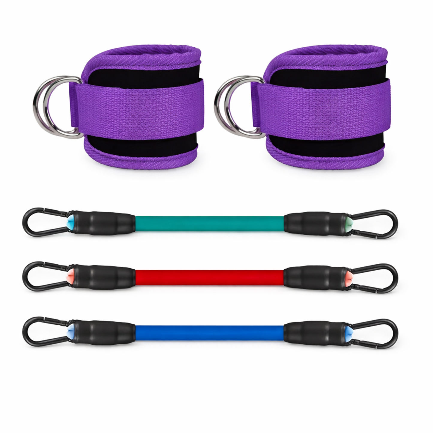 Ankle Strap Resistance Bands Set | Lower Body Resistance Band Trainer