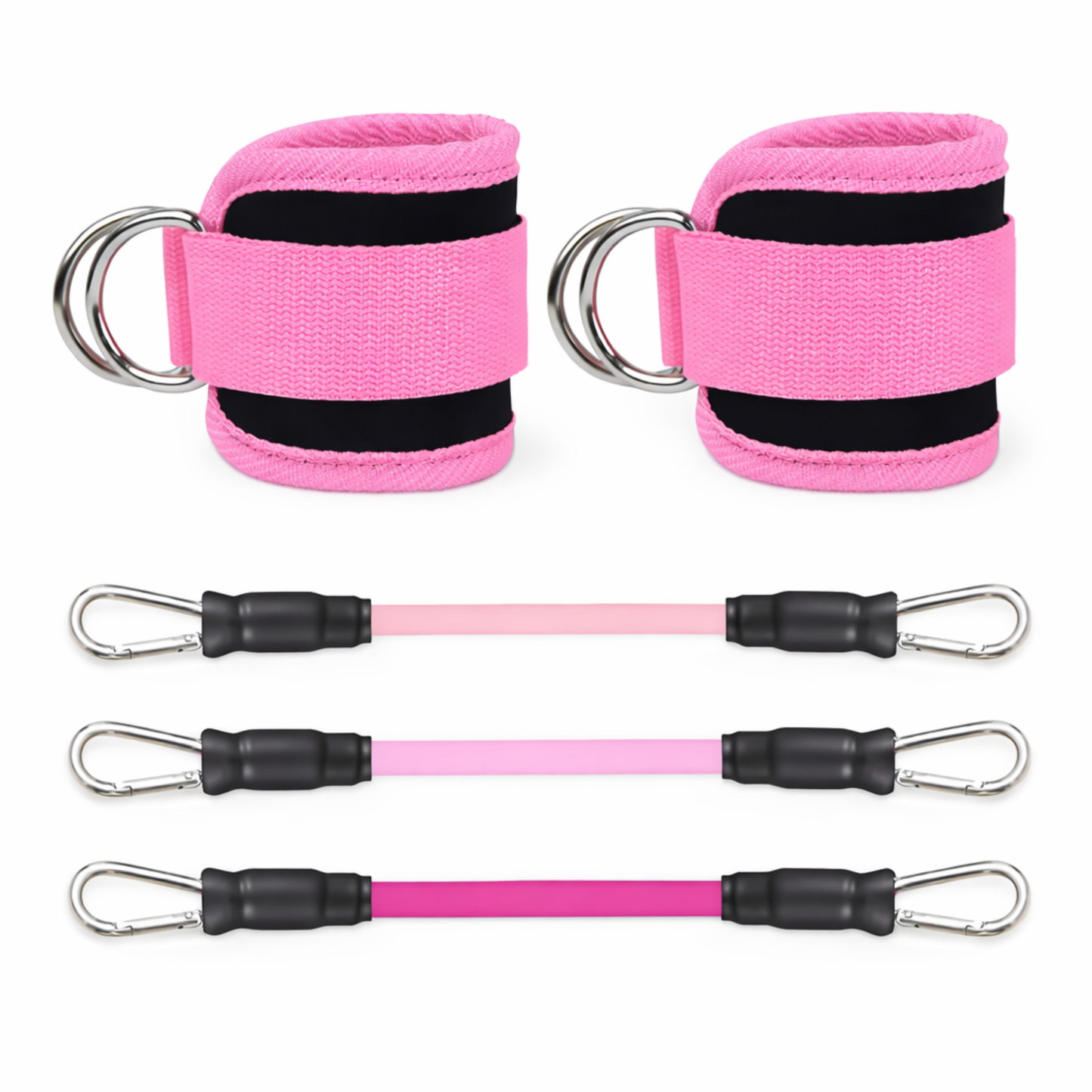 Ankle Strap Resistance Bands Set | Lower Body Resistance Band Trainer