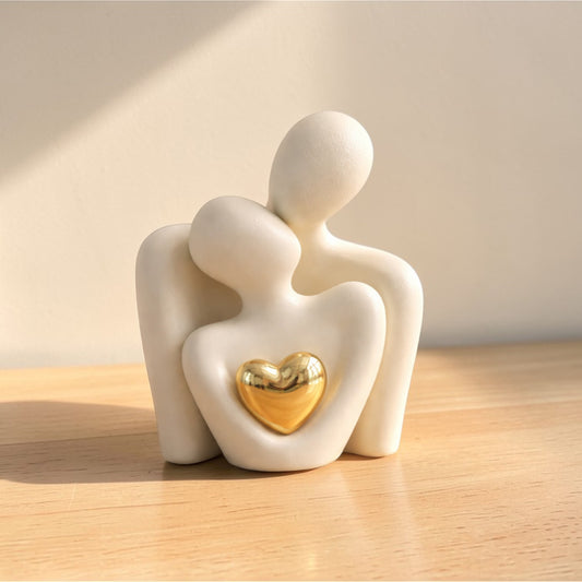 Couple Embrace Statue | Romantic Love Figurine | Home Decor Gift