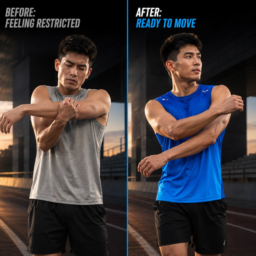 Men's Gradient Sleeveless Running Shirt, Quick Dry Stretch Training Top, Breathable Gym Workout Vest, Lightweight Outdoor Fitness Tank Top