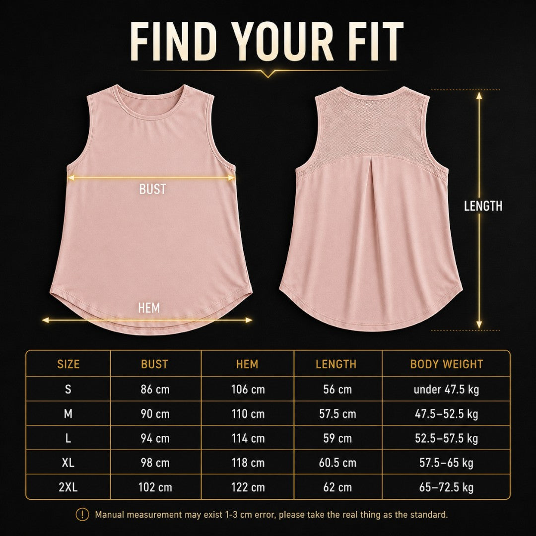 Women's Quick Dry Sports Tank Top | Loose Sleeveless Workout Shirt | Yoga Training Top | Running Gym Cover Up | Breathable Summer Workout Top