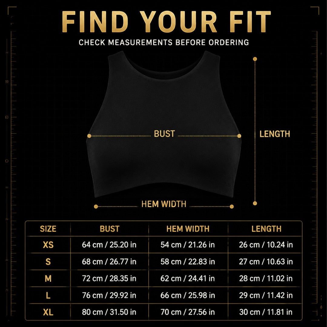High Neck Sports Bra for Women | Open Back Gym Crop Top | Supportive Pilates Yoga Workout Bra | Running Fitness Training Tank Top