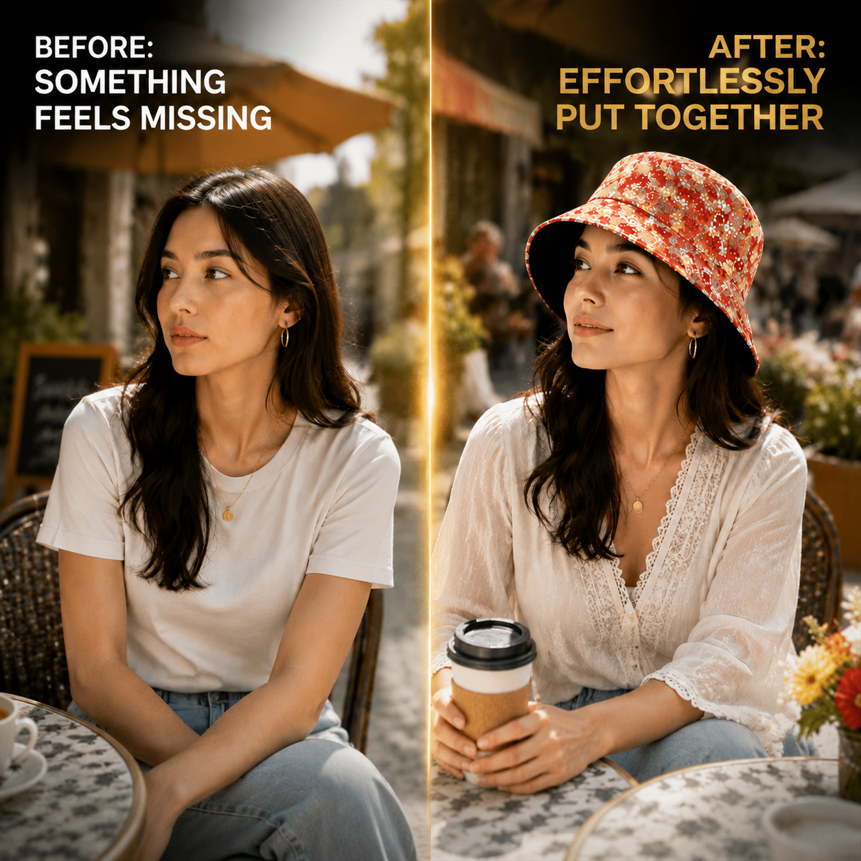 Floral Print Bucket Hat Women Summer Style Hat Cute Flower Pattern Casual Outdoor Accessory Soft Cotton Sun Hat