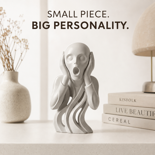 Abstract Face Sculpture Modern Art Figurine Minimalist Desk Shelf Home Office Decor Statue Gift