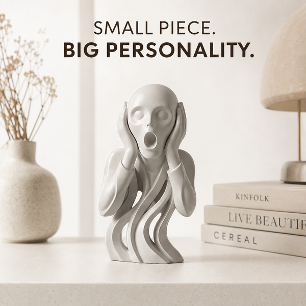 Abstract Face Sculpture Modern Art Figurine Minimalist Desk Shelf Home Office Decor Statue Gift