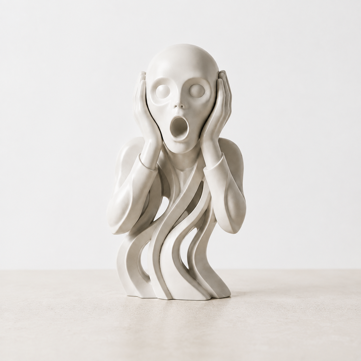 Abstract Face Sculpture Modern Art Figurine Minimalist Desk Shelf Home Office Decor Statue Gift