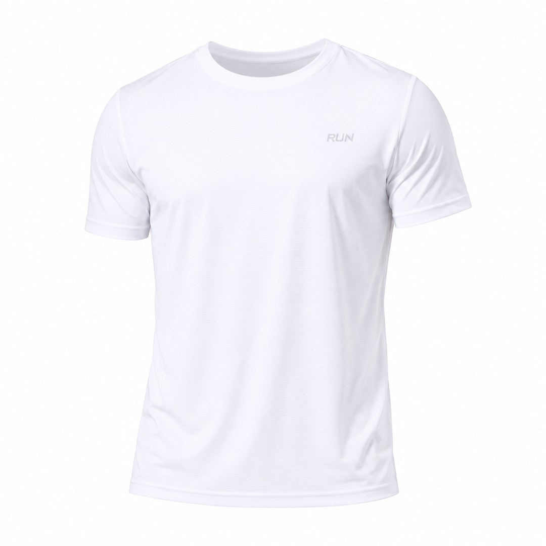 Men's Quick Dry Running Shirt, Lightweight Gym Training Tee, Breathable Short Sleeve Workout Top, Athletic Performance Fitness Shirt for Men