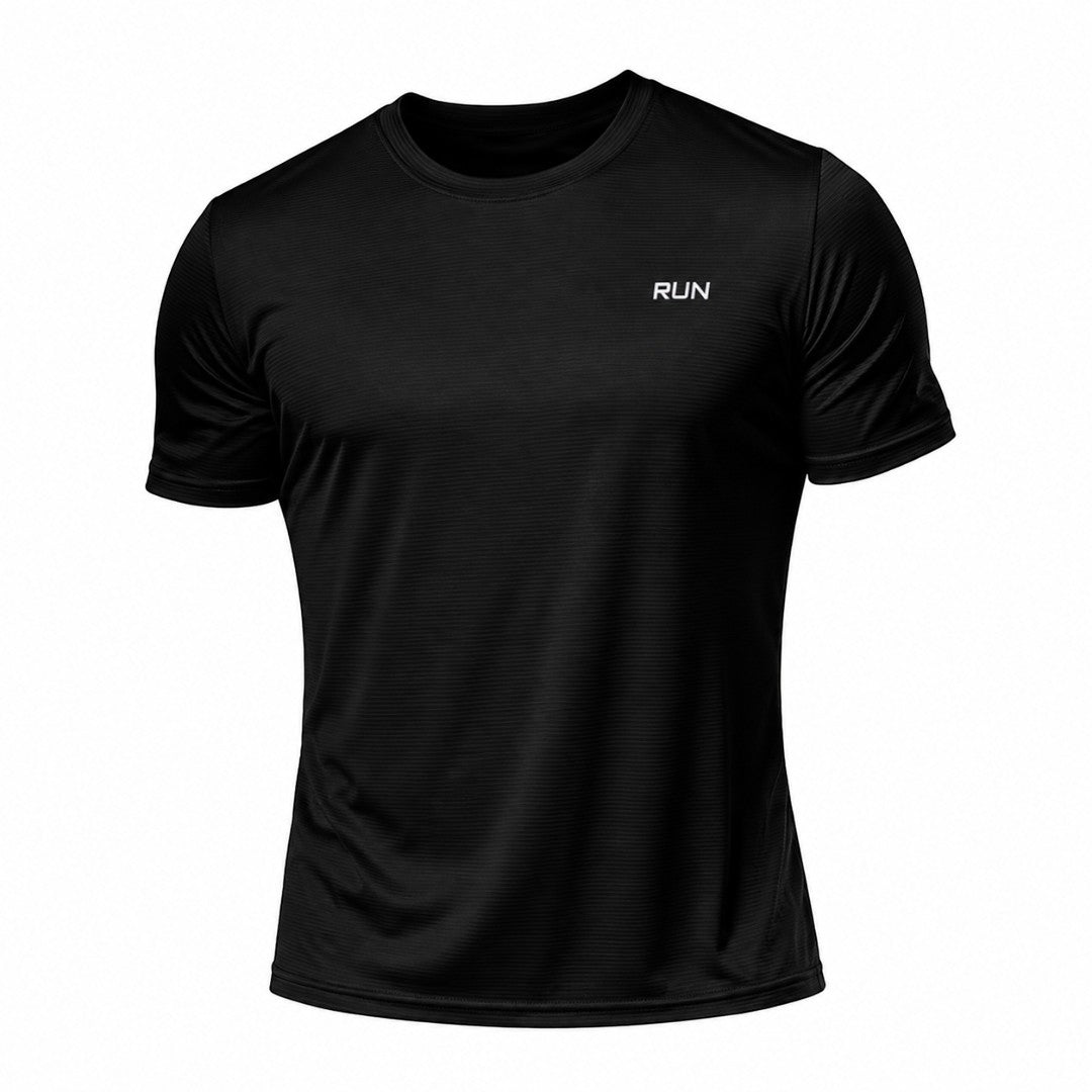 Men's Quick Dry Running Shirt, Lightweight Gym Training Tee, Breathable Short Sleeve Workout Top, Athletic Performance Fitness Shirt for Men