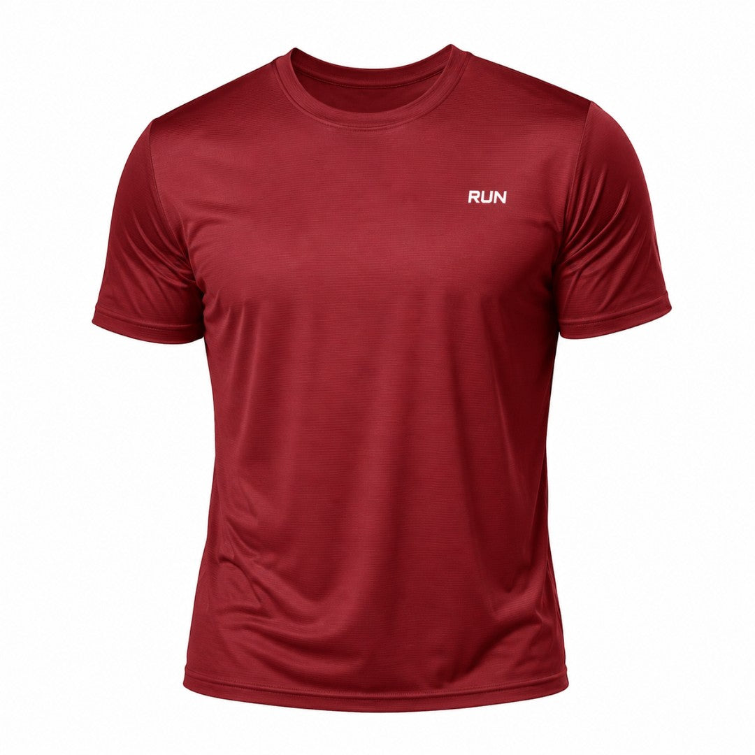 Men's Quick Dry Running Shirt, Lightweight Gym Training Tee, Breathable Short Sleeve Workout Top, Athletic Performance Fitness Shirt for Men