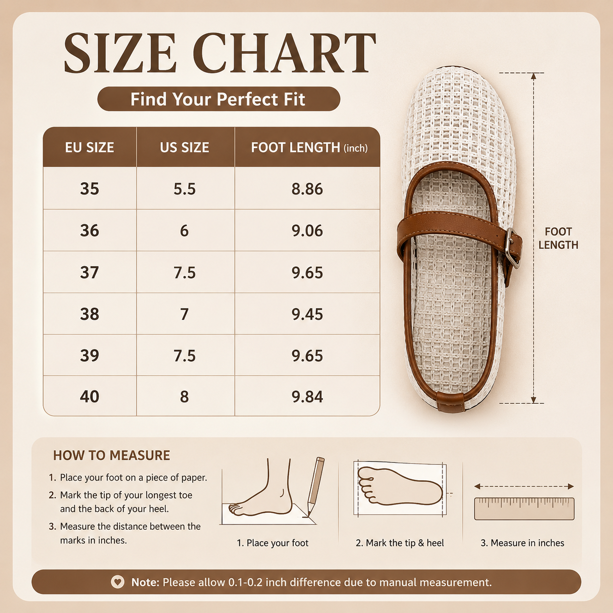 Breathable Knit Mary Jane Flats for Women – Lightweight Scratch-Free Comfort Shoes with Cushioned Support & Non-Slip Sole