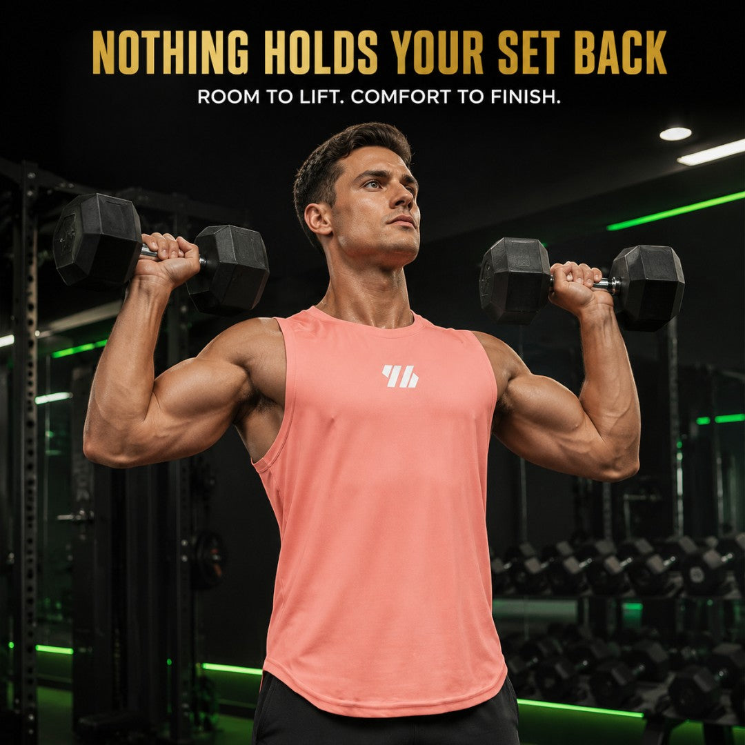Men's Quick Dry Mesh Gym Tank Top | Breathable Sleeveless Workout Shirt | Bodybuilding Running Basketball Training Muscle Fitness Vest Tee