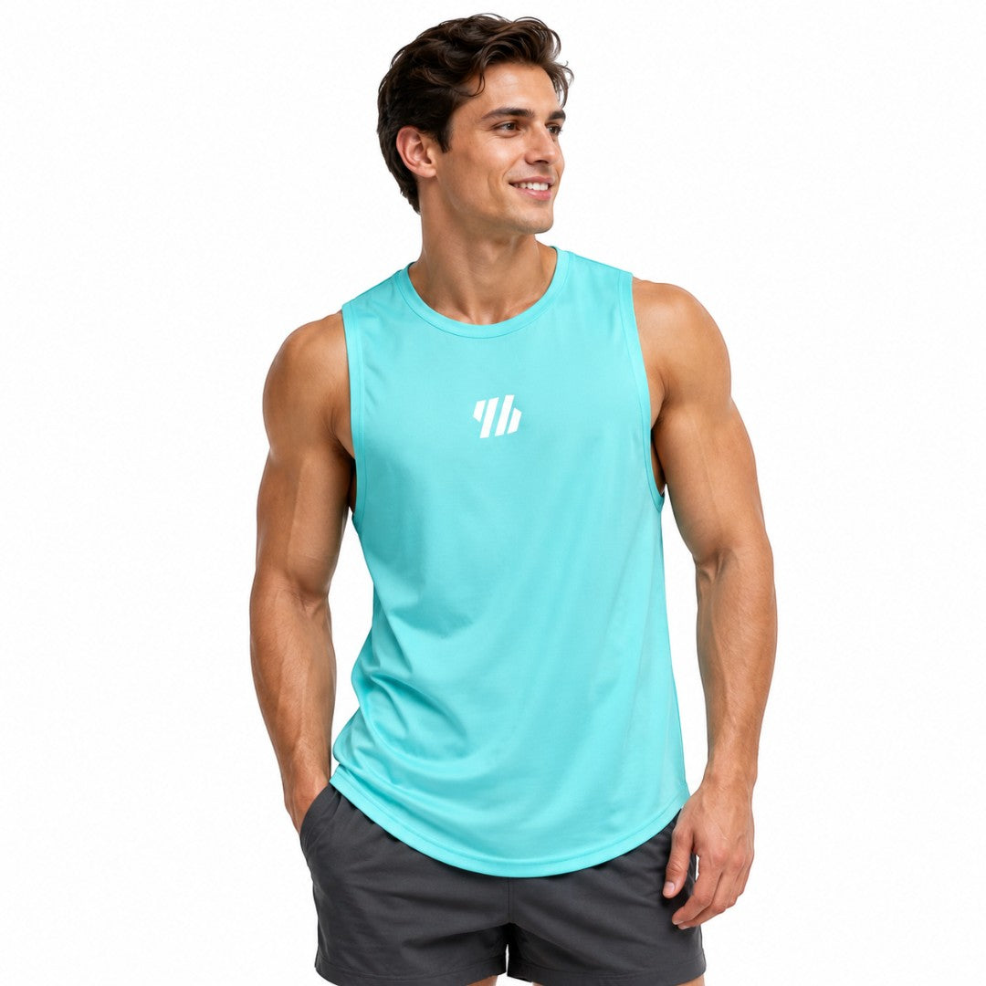 Men's Quick Dry Mesh Gym Tank Top | Breathable Sleeveless Workout Shirt | Bodybuilding Running Basketball Training Muscle Fitness Vest Tee