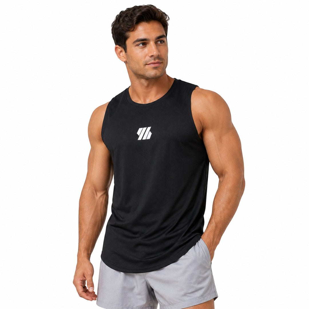 Men's Quick Dry Mesh Gym Tank Top | Breathable Sleeveless Workout Shirt | Bodybuilding Running Basketball Training Muscle Fitness Vest Tee